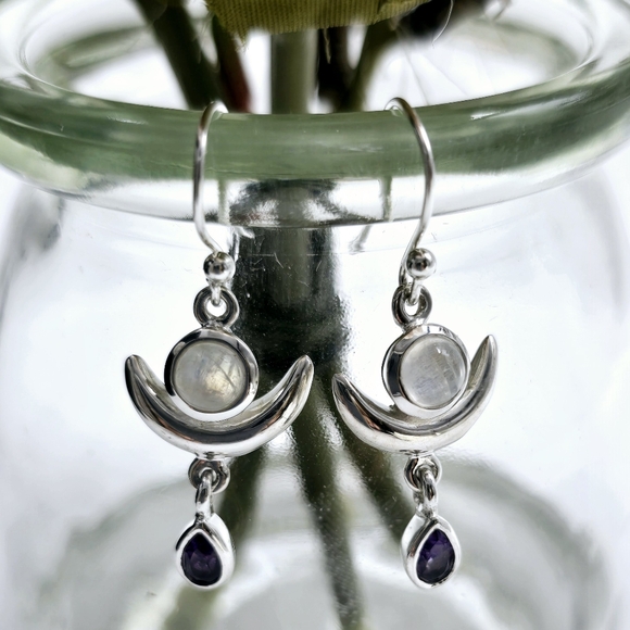 MOON LIBERTY EARRINGS - Picture 6 of 6